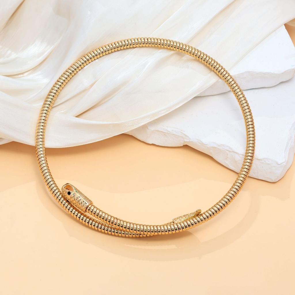 Summer punk hip hop snake jewelry set niche personality women's collar jewelry