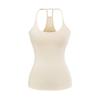 Yoga Workout Set: Slim-Fit Tank with Built-In Bra Pads & Elastic Spaghetti Straps + Flared Pants, Turned-Up Waist, Slimming & Draped