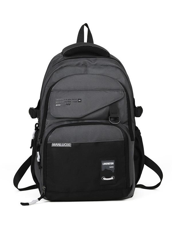 Schoolbag Male Trend Simple Couple Backpack Junior High School Student College Student Large Capacity ins Women's Backpack