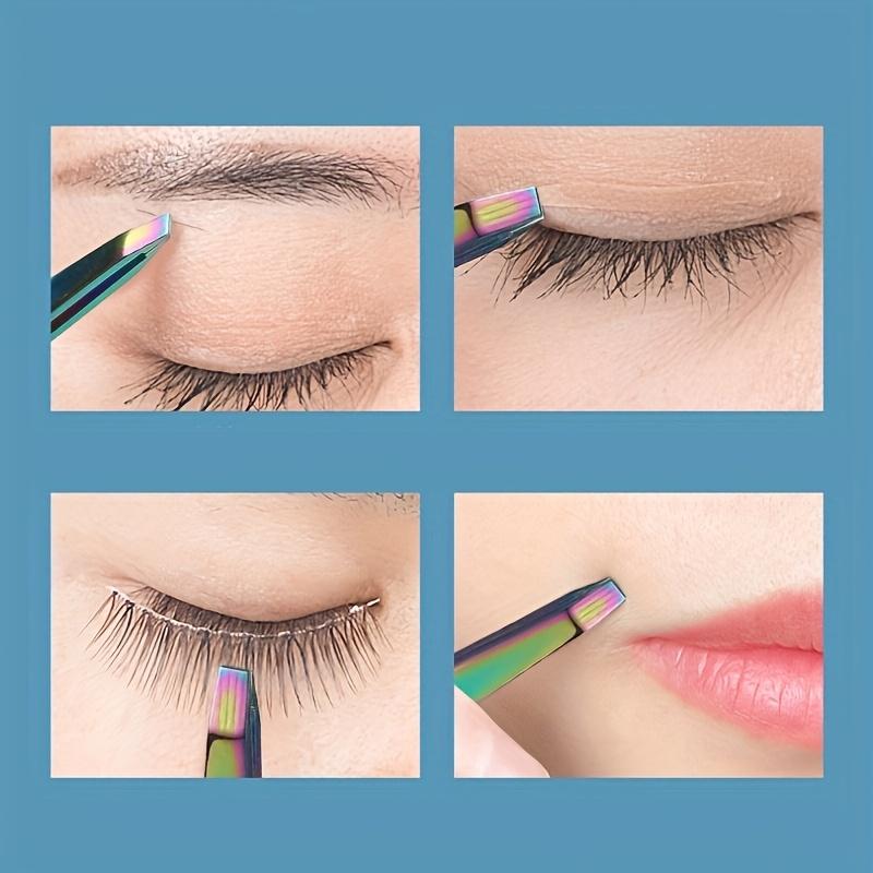 4pcs Stainless Steel Eyebrow Tweezers Set, Unscented Hair Removal Tools, Durable, Accurate & Elegant DesignIdeal for Men & Women