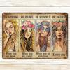 Vintage Metal Tin Sign Be Strong Brave Humble Rustic Wall Decor Inspirational Art