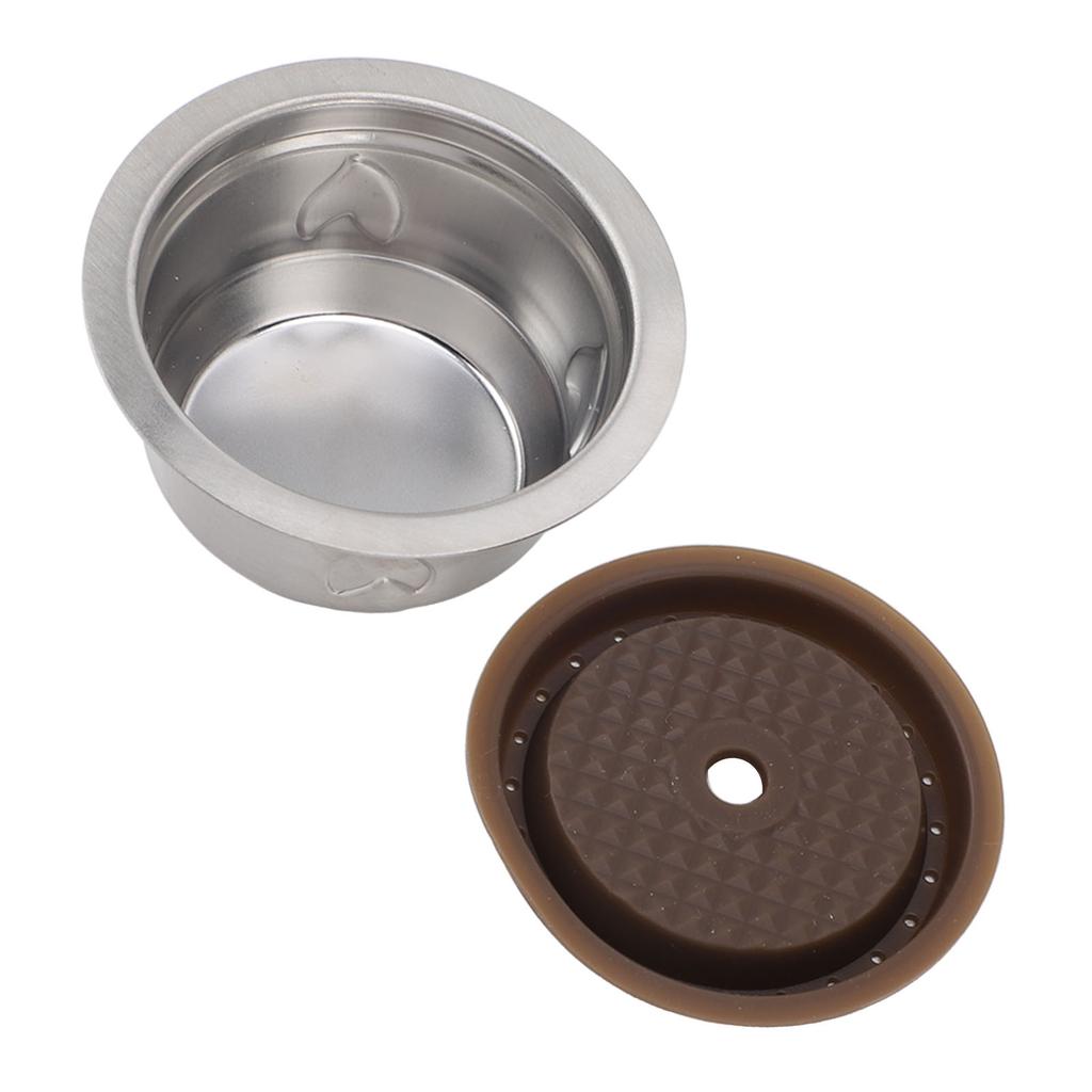 Refillable Coffee Capsule Stainless Steel 230ml Capacity Reusable Coffee Pod for Home