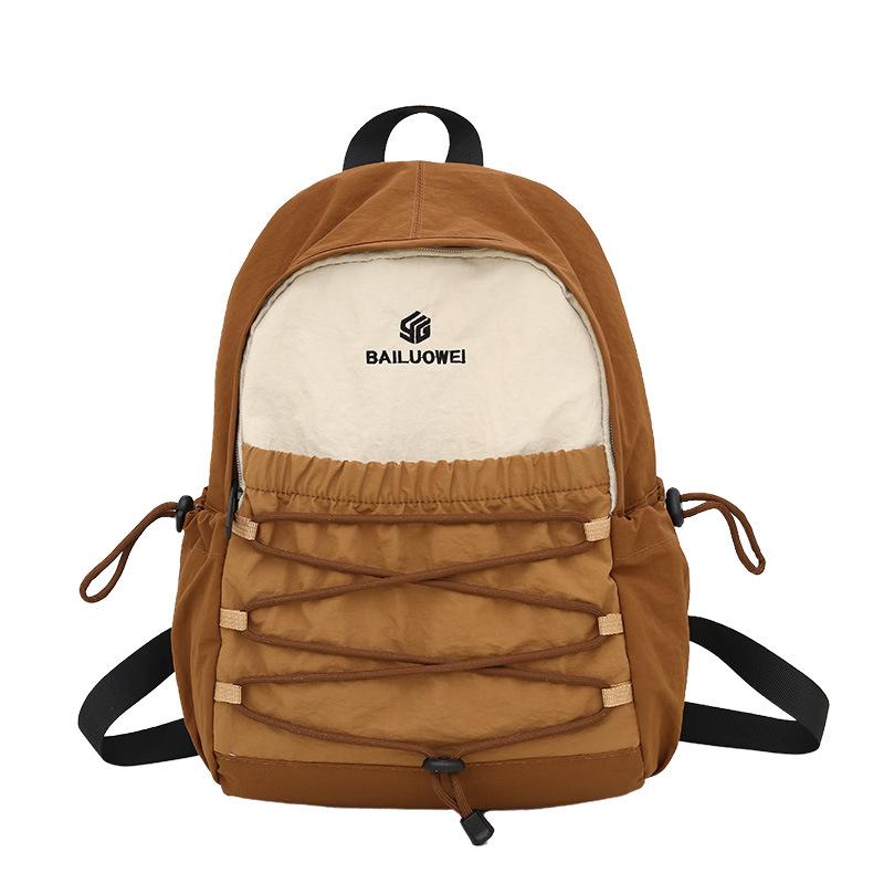 Schoolbag Simple Backpack 1011 New Female College Student School Bag Outdoor Sports Backpack Hiking Bag Short Travel Bag