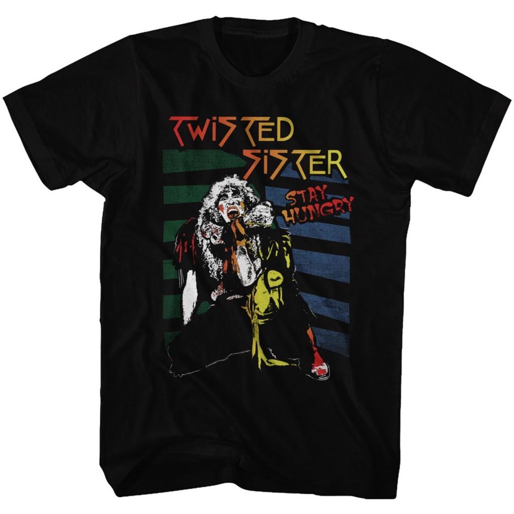 TWISTED SISTER cd cvr STAY HUNGRY COLORS Official SHIRT LRG new