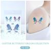 Rikalong Waterproof Glitter Butterfly Tattoo Stickers for Music Festival & Children's Face Makeup