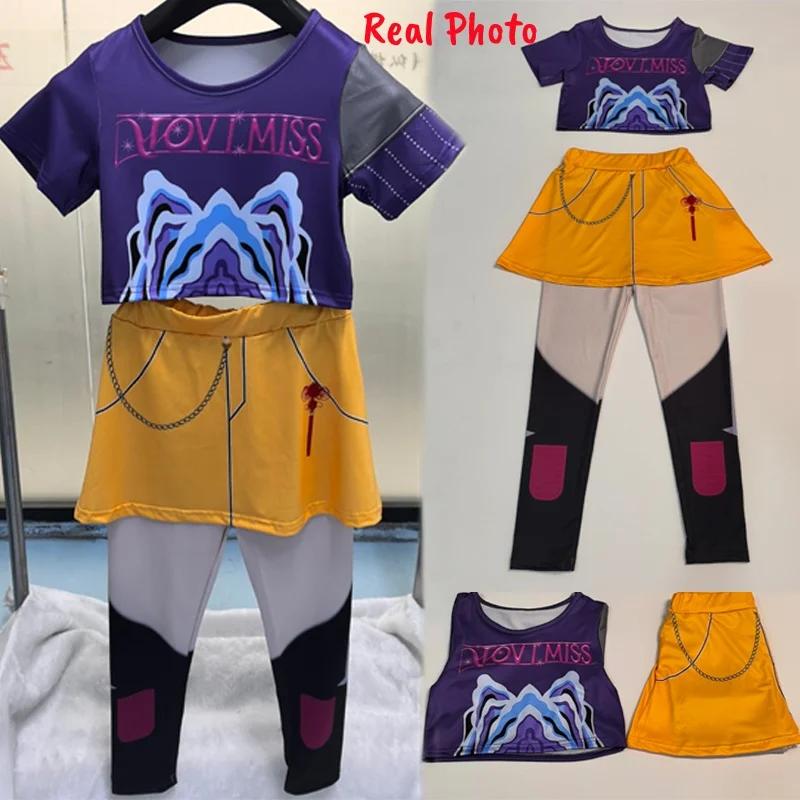 KPop Demon Hunters Rumi Mira Zoey Role Playing Costumes for Childrens Performances Halloween Costumes