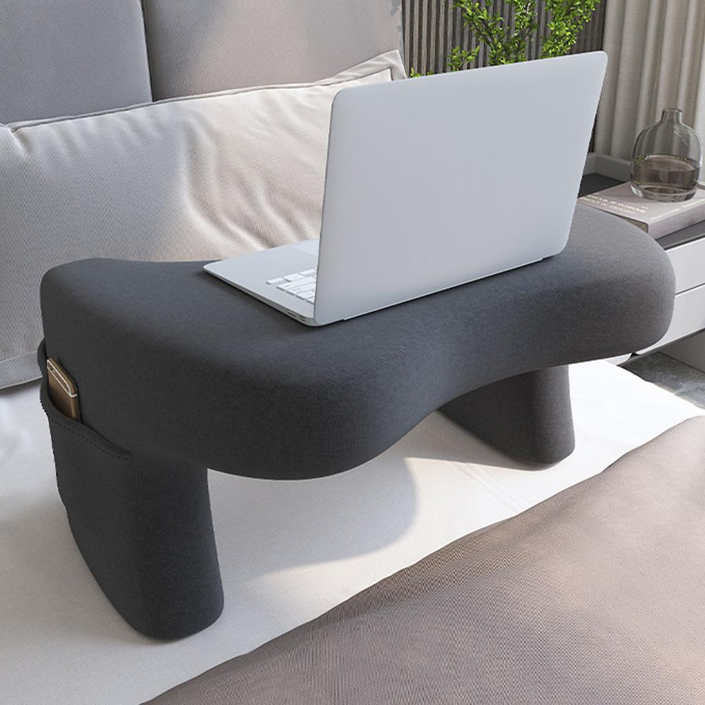 Armrest Gaming Pillow Memory Foam Lap Desk Pillow Reading Gaming Pillow with Pockets for Sofa and Bed