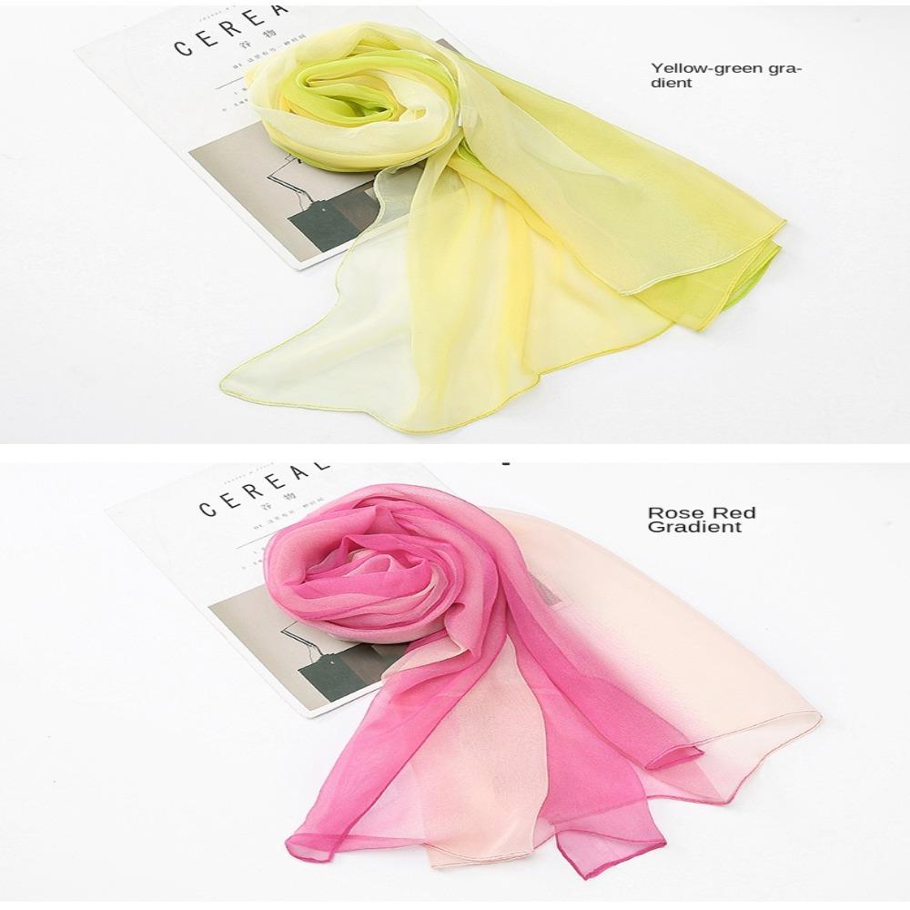 Headband Hijab Scarf Neckerchief Air Conditioner Shawl Head Wraps Chiffon Scarf Silk Scarf Shawl