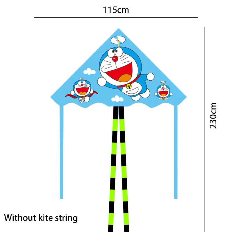 Colorful 1.2 Meter Double-tailed Kite For Children With Easy Flight Ability