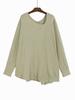 Xitao Asymmetric Solid Color Women Sweaters LYD1291
