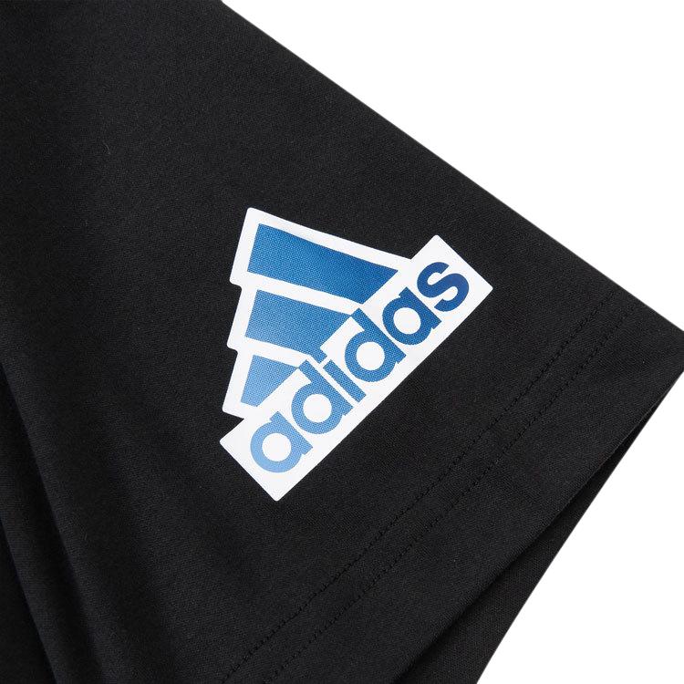 Adidas Hangzhou Wuyibing Cartoon Print Casual Sport Round Neck T-Shirt Unisex Tops Black JE0950