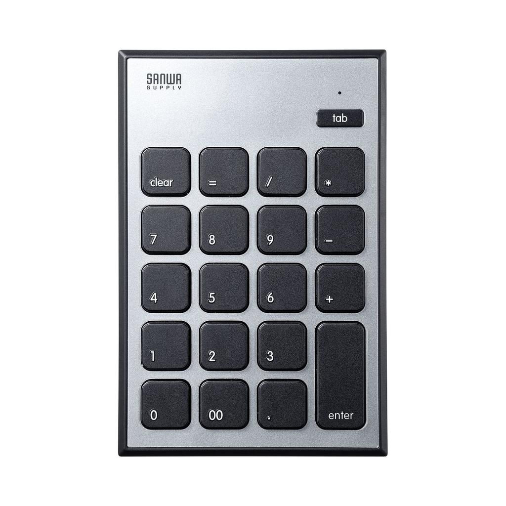 Sanwa Supply NT-MBT23BK Bluetooth Numeric Keypad for Mac