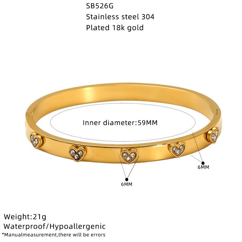 

Браслет из титановой стали с четырехлистным клевером, инкрустированный бриллиантами, женский, с высоким чувством стиля, с цветочной застежкой «Любовь», легкая роскошь