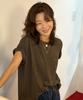 Yunibeoseugameonteu Happy Family Crop T-Shirt_Brown