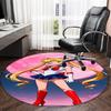 1pc Sailor Moon  Carpet, Round Rug, Comfortable, Suitable for Entryways, Living Rooms, Office, And Bedrooms, Christmas Decoration