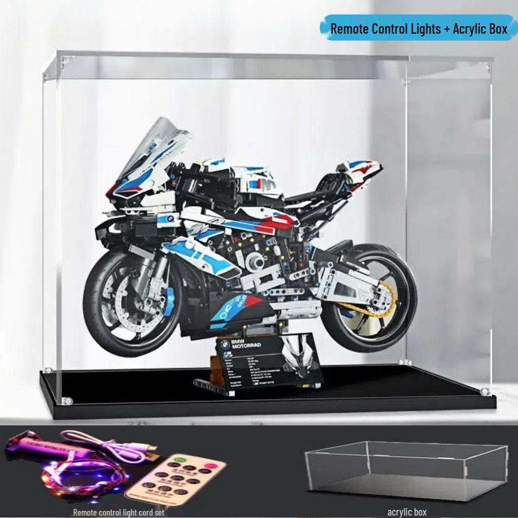 BMW Motorcycle Technic Building Blocks Toy - M000RR. Compatible with Lego, Educational Assembly Gift for Boys & Girls.