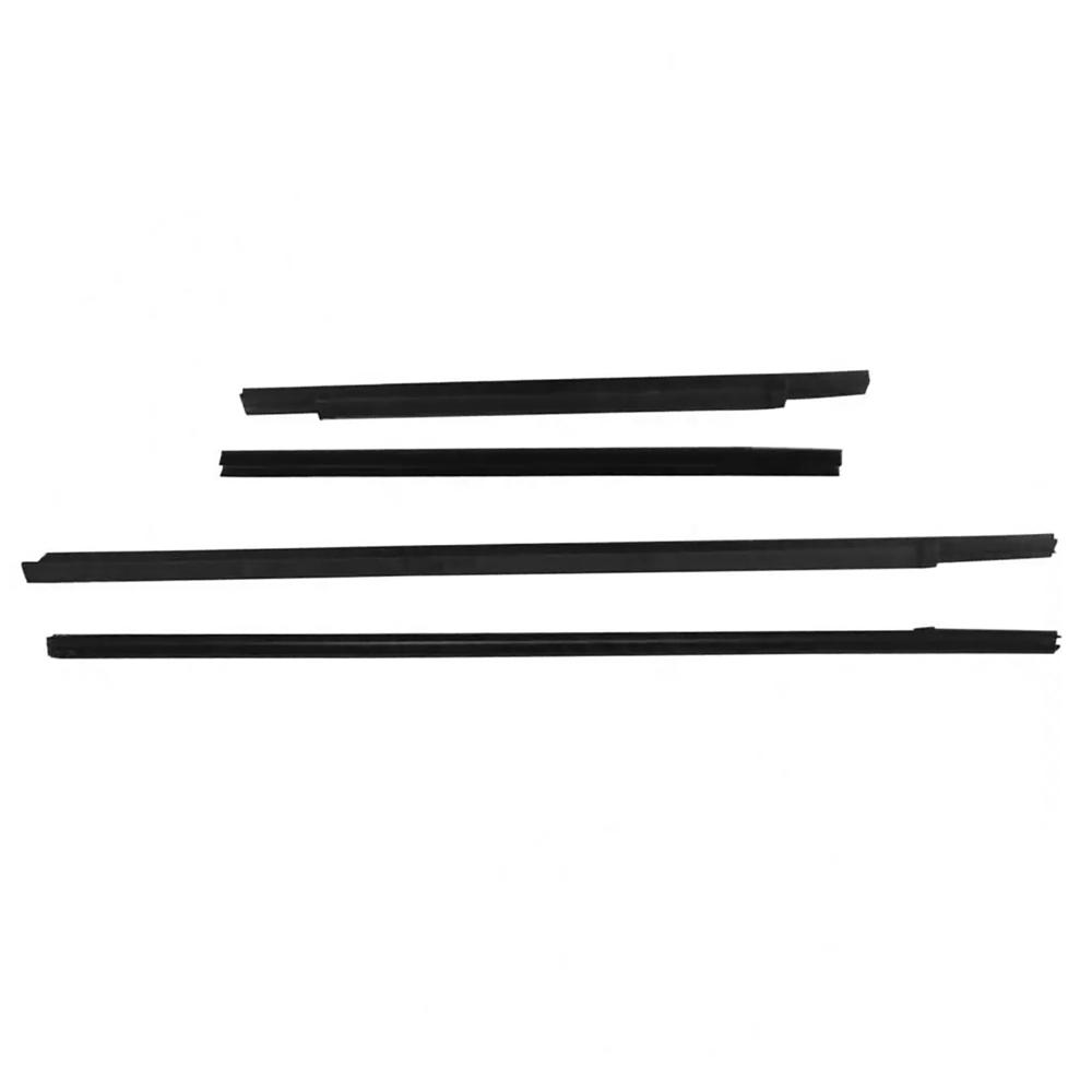 4Pcs Window Weatherstrip Side Door Outer Moulding Trim Sealing Belt For Nissan Frontier Navara D22 1994-2018 Crew cab 4door