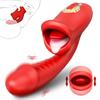 2023 Nuovo vibratore del punto G con leccata della lingua 2 IN 1 per le donne Potente stimolatore del clitoride Giocattolo orale del sesso in silicone medico femminile