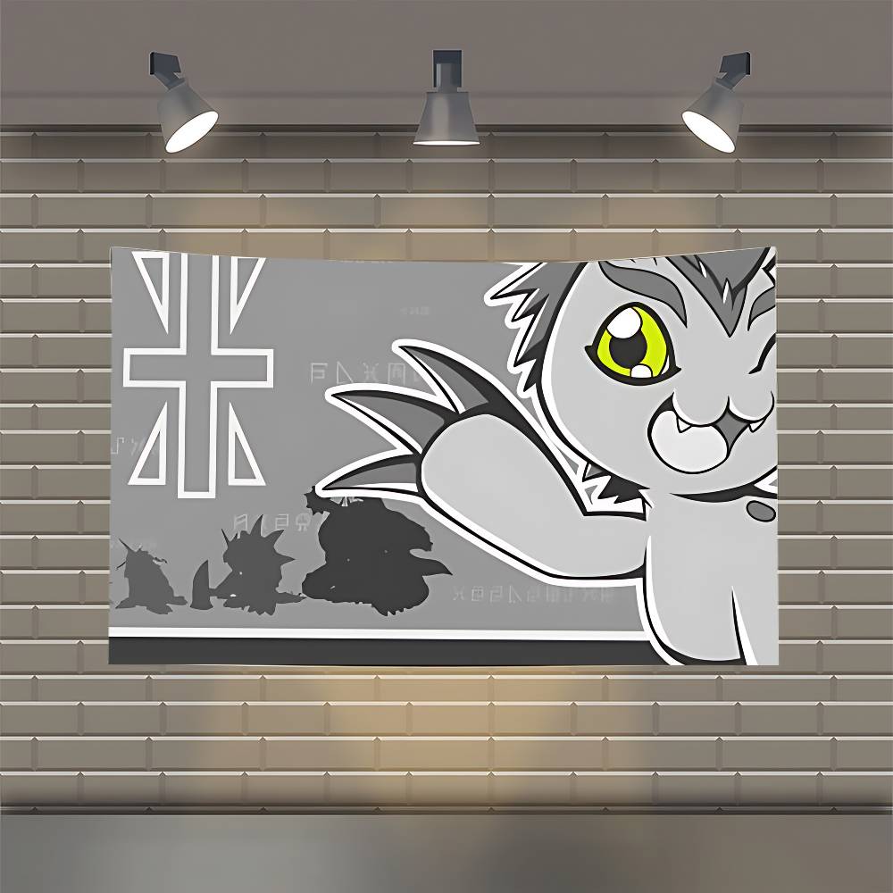 DDigimon AAdventure Flag Flags Personalized Items Flags For Bedrooms Home Tapestry