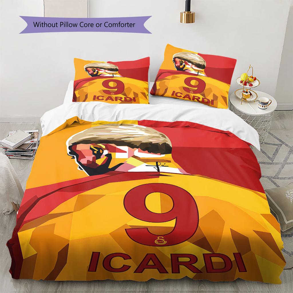 Galatasaray Blood Bedding Quilt Set Quilt Cover Pillowcase Home Decoration Birthday Gift (1 * duvet cover + 2 * pillowcase, without core)