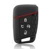 Silicone Car Key Case Cover for VW 2018 Atlas Tiguan Golf 7 Magotan 4 Button Replacement Smart Keyless Holder