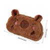 Cartoon Capybara Pencil Case Portable Pen Organiser Large Compartment For Writing Tool Cosmetics Storage School Supplies