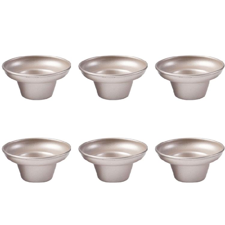 6Pcs Gold Baking Molds in Mushroom Shape Elegant Gold Mushroom Shape Baking Mould Unique Cake Molds for Home Baking S