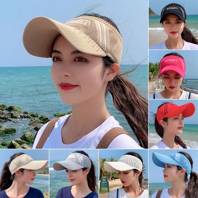 Breathable Baseball Cap Sun Protection Ponytail Hat Casual Sun Hats  Summer