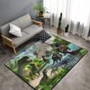 Jurassic Dinosaur Living Room Area Rug 3D Dinosaur Carpets Bedroom Rug for Boys Kids Play Mat Animal Print Rug Entrance Doormat