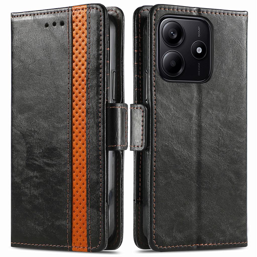 CASENEO For Xiaomi Redmi Note 14 5G Phone Cases PU Leather Cover Stand with RFID Blocking Wallet