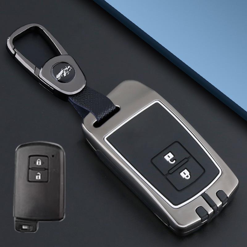 Metal Snap Key Cover for Toyota Camry, Land Cruiser (12-15), and Highlander