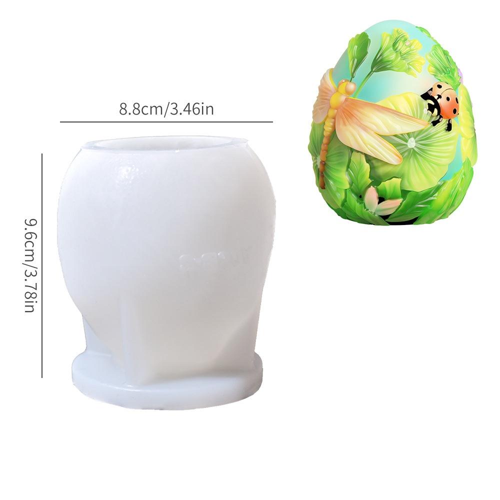 Butterfly Embossed Easter Egg Silicone Mold Rabbit Scented Candle Molds Handmade Soap Aromatherapy Decoration 3D Craft Gift 2025