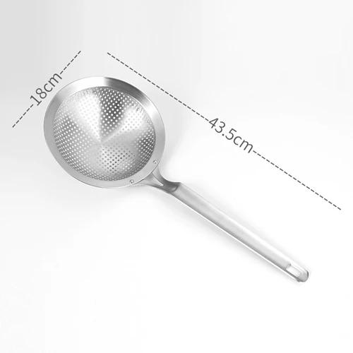 304 Stainless Steel Skimmer Strainer Colander Mesh Deep Fryer Oil Frying Scoop Noodles Dumpling Sieve - Kitchen Tools