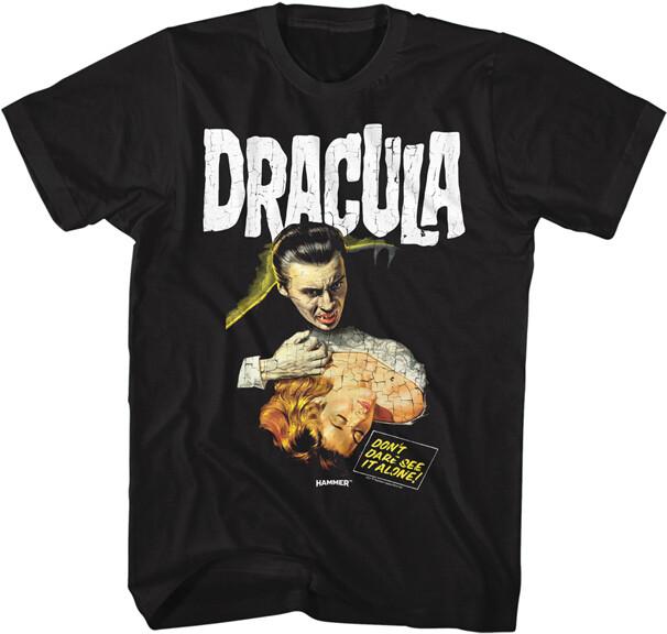 Hammer Horror Dracula T-Shirt The Lady New Black Adult Merchandise Unisex T-Shirt XXXL