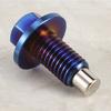 Aluminum Alloy Magnetic Oil Pan Sump Return Drain Plug Bung Fitting AdapterM12x1.75