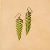 Delicate Leaf Shaped Earrings Bohemian Fern Leaf Earrings Green Leaf Dangle Hook Earring Unique Jewelry Women Girl Teen