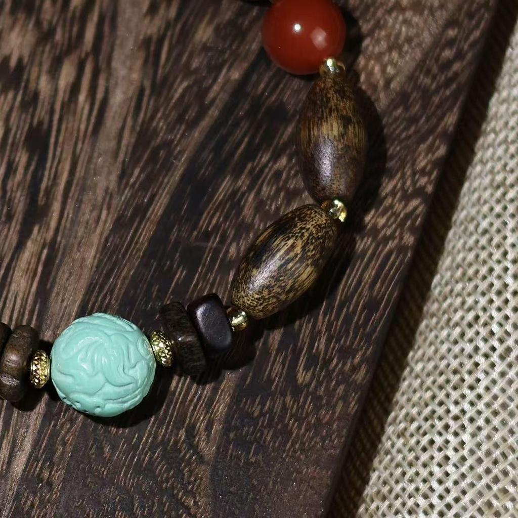 Darakan Agarwood Irregular Bead Bracelet - Scented Buddhist Beads for Men & Women