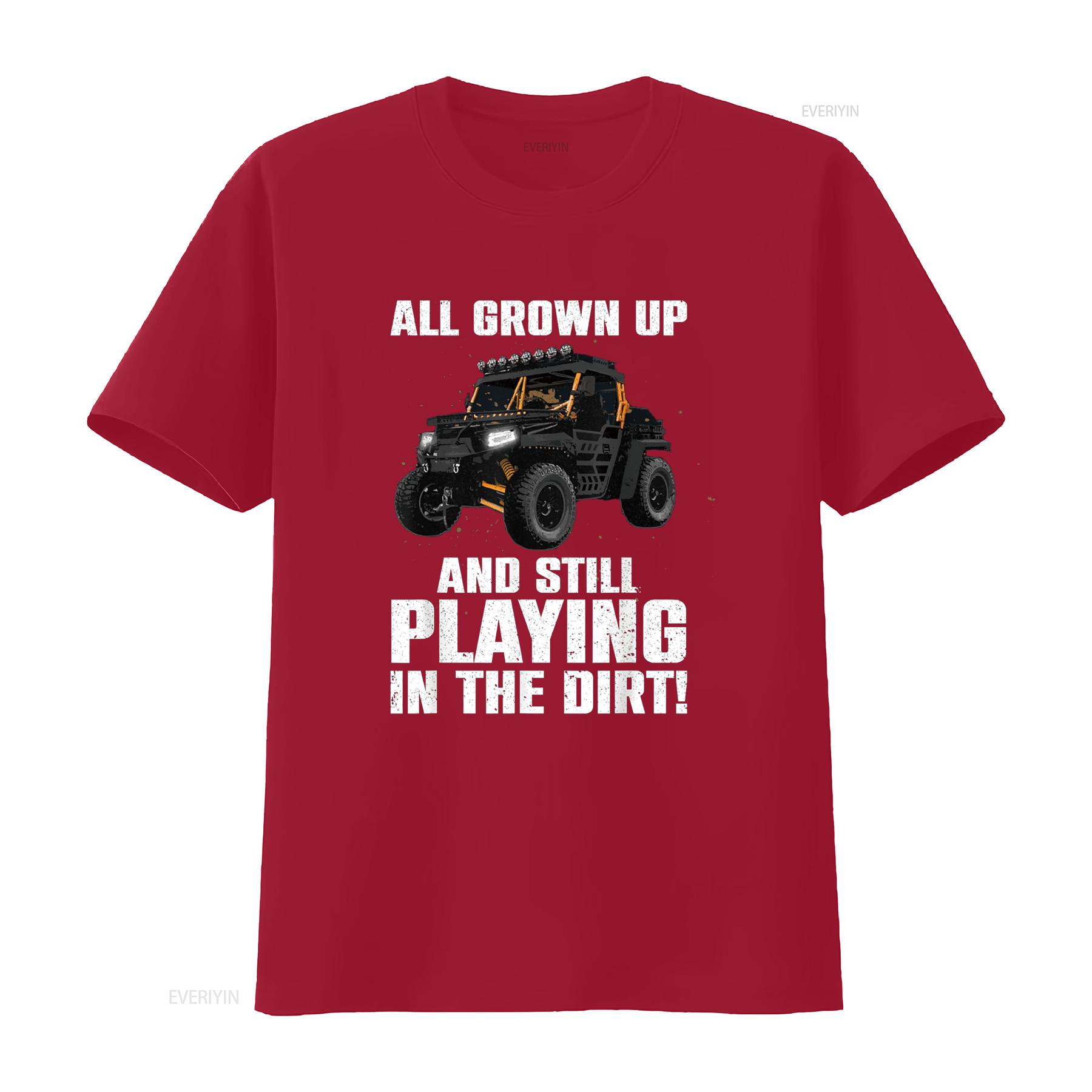 Cute Side By Art For Offroad Mudding SxS UTV T Shirt vintage Washed fashion designer clothes Stylish Versatile Slightly Soft S