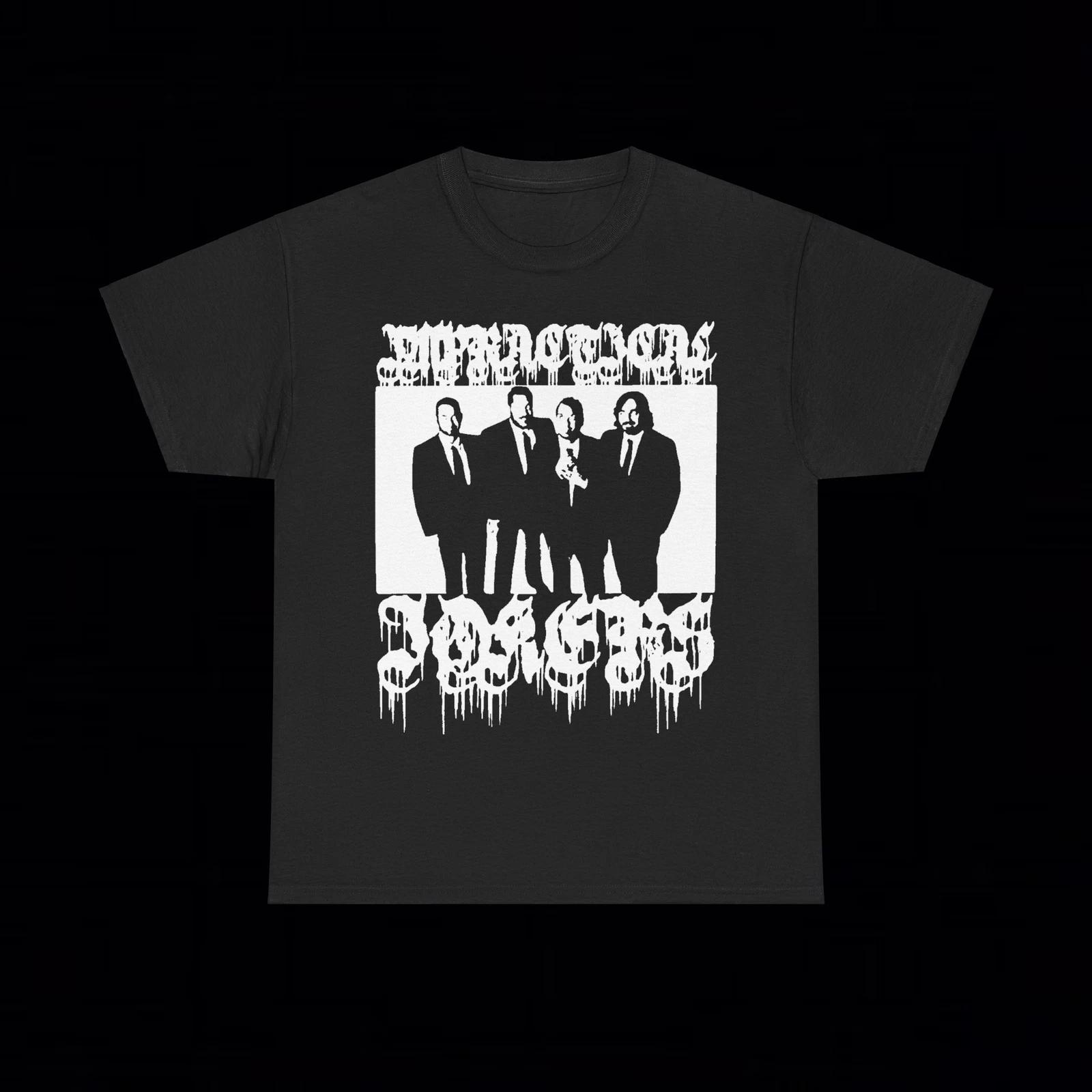 Impractical Jokers Black Metal Logo T Shirt Grunge Y2K Goth Emo Amity Affliction S