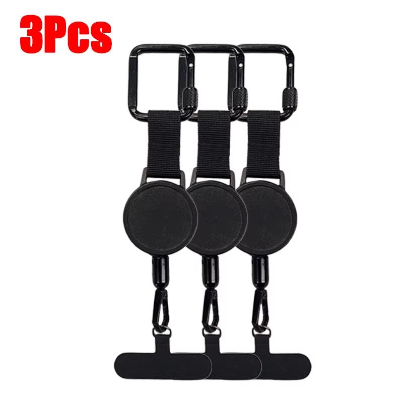 1/2/3 Pcs Retractable Lanyard Anti-Theft Phone Holder Travel Cellphone Lanyard Strap Smartphone Safety Tether With Belt Clip