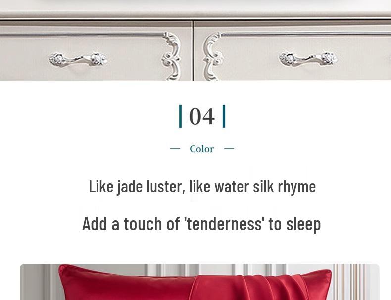 30 Momme Mulberry Silk Pillowcase for Smooth Hair (Double-Sided, Latex Core)