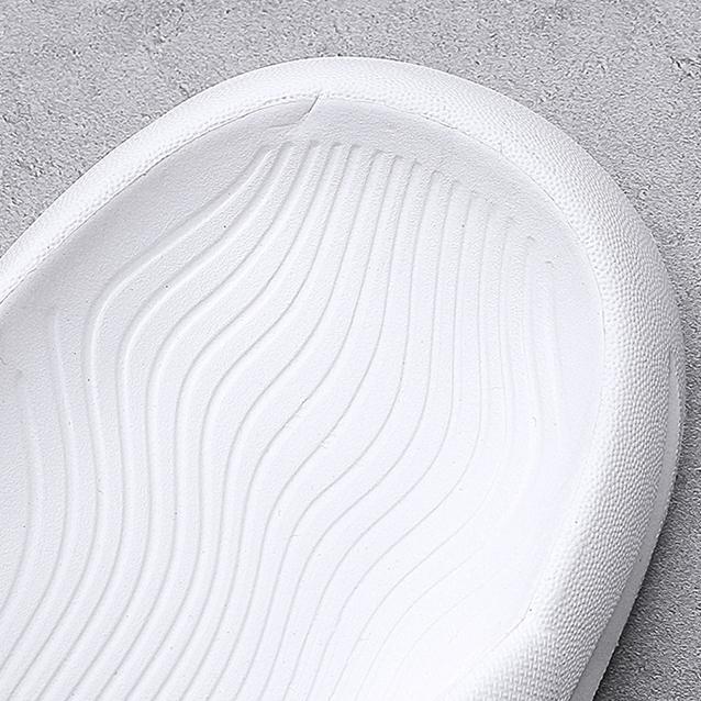 Letní páry Venkovní plážové pantofle Ležérní zesílené páry Velké jednobarevné pantofle s měkkou podrážkou