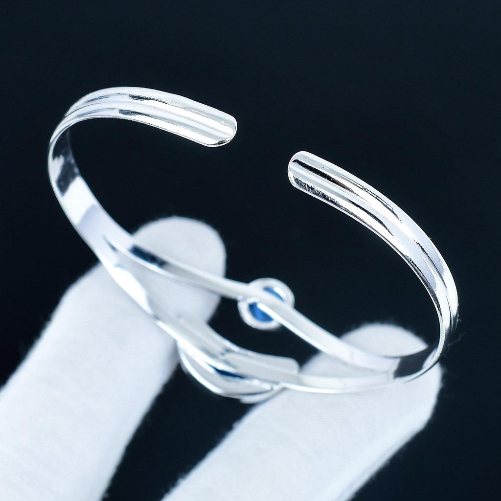 Zierlicher Owyhee Opal Edelstein Handgefertigtes Armreif Armband 925 Sterling Silber Armreif, Owyhee Opal Armband Für Ehefrau, Unisex Armreif, Wadding Geschenk