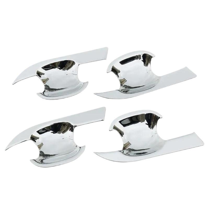 4x Chrome Door Handle Bowl Cover Trim Sticker for Toyota Vios Yaris XP150 - Car Accessories