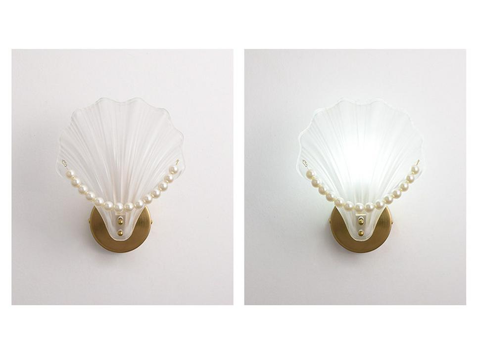 Elegant Shell Wall Lamp for Living Room, Bedroom, Hotel, and Corridor Décor