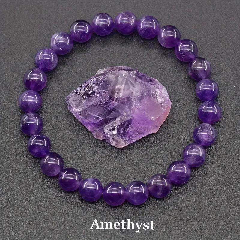 Europejski i Amerykański Hit Sprzedażowy Bransoletka z Ametystu, Tygrysiego Oka, Apatytu i Obsydianu