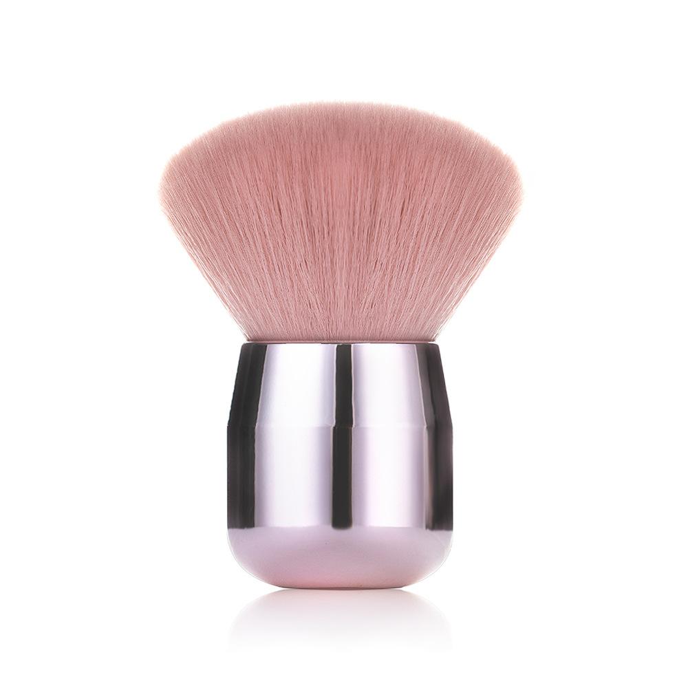 Single new mushroom head loose powder makeup brush, oblique head trimming brush, a large number of makeup tools