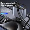 Retractable Car Charger, 4 In 1 Fast Charging Car Charger 120W, Retractable Cable and 2 USB Ports Car Charger Adapter Compatible