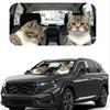 1Pcs Funny Cat Pattern Windshield Sunshade UV Rays Heat Blocker Keeps Vehicle Cool Unique Design Fit Sedans SUVs Trucks RVs