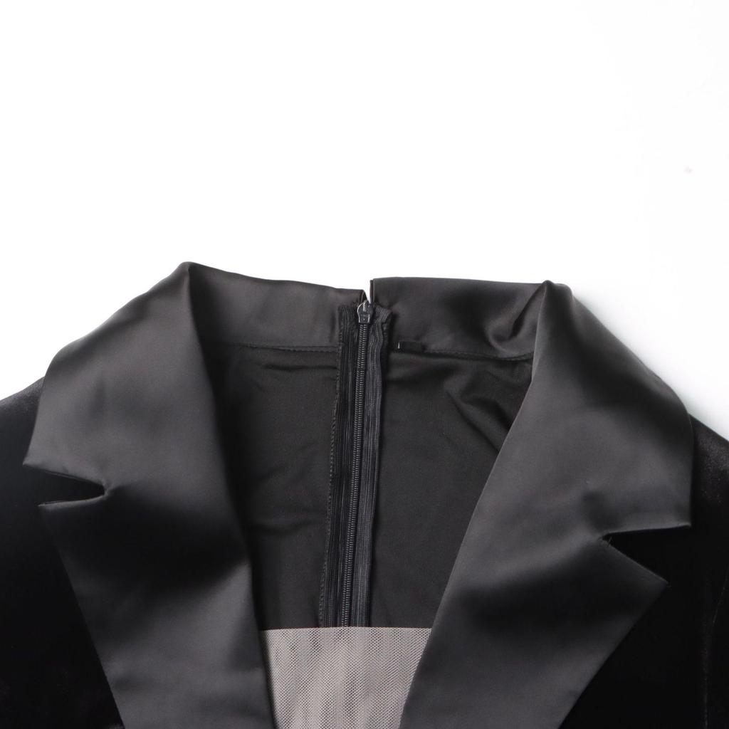 Summer 2025 European & American Rhinestone Deep V Tassel Evening Dress